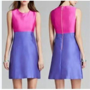 Kate Spade Blakely Dress 8 Pink Purple SILK Pockets Career Church
